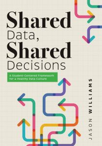 Shared Data, Shared Decisions: A Student-Centered Framework for a Healthy Data Culture
by Jason Williams Foreword by Jeanne Spiller; colorful intersecting arrows on a grid background.